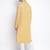 Deep Beige Cotton plain Straight men kurta With Churidar