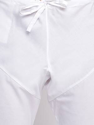 Ink Blue Cotton plain Straight men kurta With Churidar 6