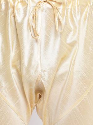 Yellow Art Silk Woven Straight men kurta With Churidar 6
