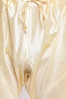 Yellow Art Silk Woven Straight men kurta With Churidar