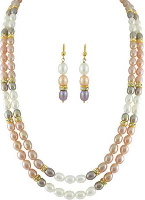 Multicolor pearl necklaces 1