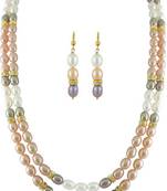 Multicolor pearl necklaces
