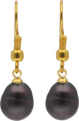 Black pearl earrings 1