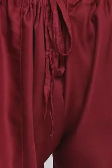 Maroon Cotton plain Pathani Set