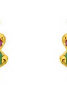 Multicolor pearl earrings