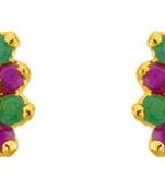 Multicolor pearl earrings