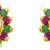 Multicolor pearl earrings