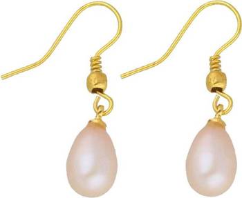 Pink pearl earrings 2