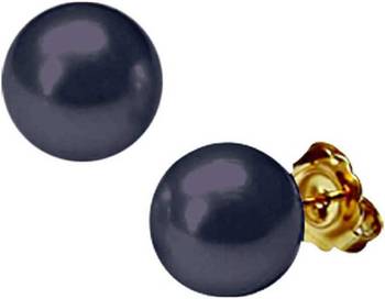 Black pearl earrings 1