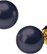 Black pearl earrings