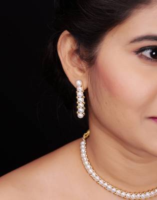 Natural Fresh Water Pearl  Choker Set From Hyderabad With Certificate of Authenticity 3