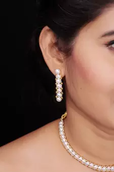 Natural Fresh Water Pearl  Choker Set From Hyderabad With Certificate of Authenticity