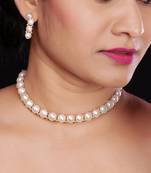 Natural Fresh Water Pearl  Choker Set From Hyderabad With Certificate of Authenticity