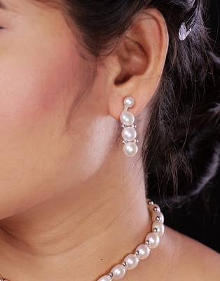 Natural Fresh Water Pearl  Choker Set From Hyderabad With Certificate of Authenticity 3