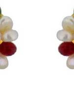 Multicolor pearl earrings