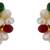 Multicolor pearl earrings