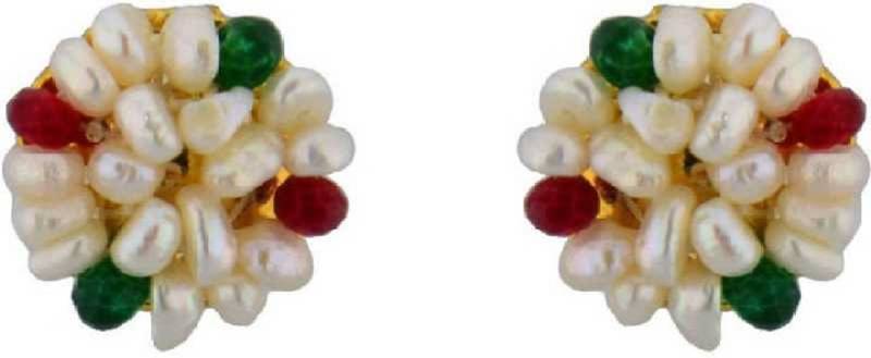 Multicolor pearl earrings