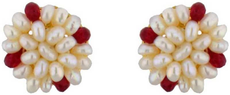 Multicolor pearl earrings