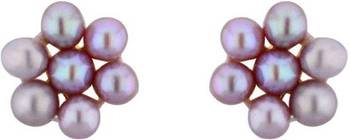 Grey pearl earrings 1