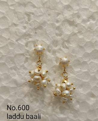White pearl earrings 2