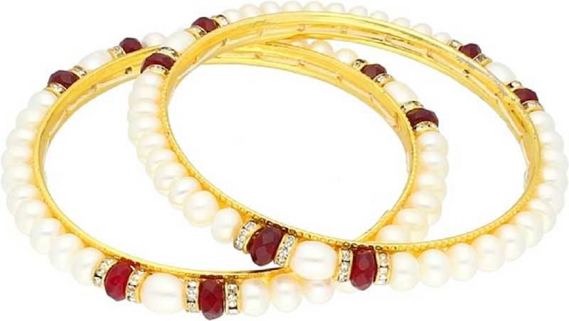 Multicolor pearl bangles-and-bracelets