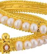 Pink pearl bangles-and-bracelets