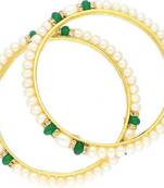 Multicolor pearl bangles-and-bracelets