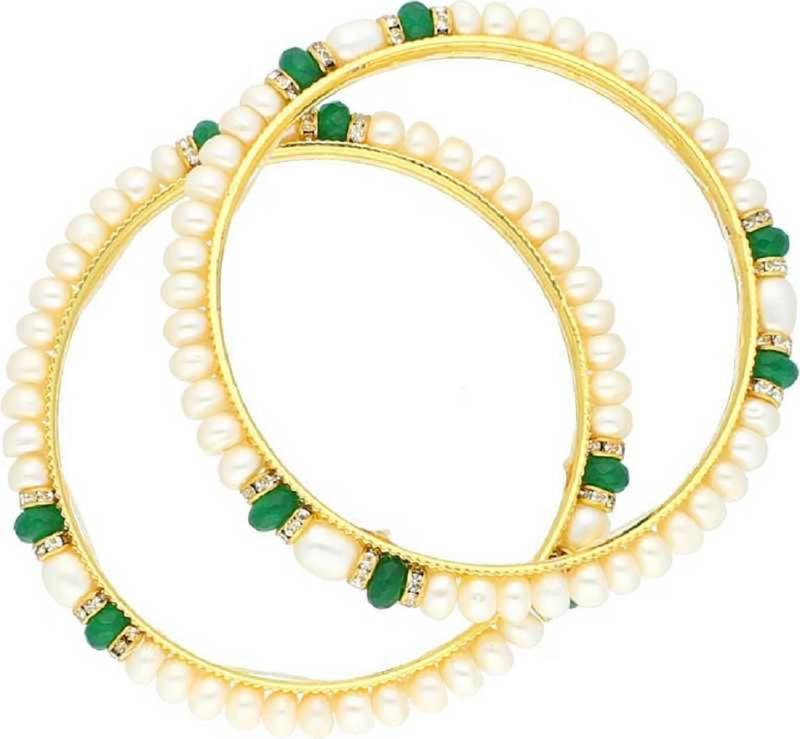 Multicolor pearl bangles-and-bracelets