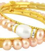 Pink pearl bangles-and-bracelets