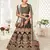 Exotic Dark Green Velvet Heavily Embroidered Wedding Bridal Lehenga Choli with Diamond Work