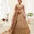brown golden sequins work art silk bridal wedding heavy lehenga set choli with dupatta with dupatta
