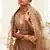 Stunning Brown Golden Sequins Work Art Silk Bridal Wedding Heavy Lehenga Choli with Dupatta