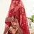 Beautiful Zari Embroidered Velvet Dark Red Bridal Lehenga Choli for Weddings 