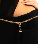 Multicolor agate waist-belt