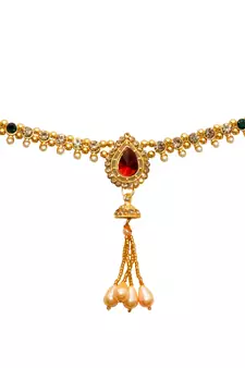 Multicolor agate waist-belt