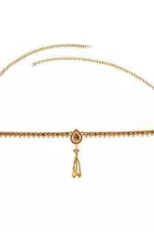 Multicolor agate waist-belt