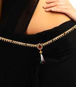 Multicolor agate waist-belt