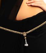 Multicolor agate waist-belt