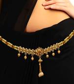 Multicolor agate waist-belt