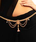 Multicolor agate waist-belt