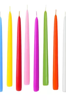 Atorakushon Smokeless Scented Multi Colour Taper Stick Candles for Decorations Home Decor Festival Pack of 8