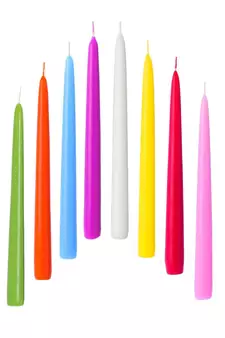 Atorakushon Smokeless Scented Multi Colour Taper Stick Candles for Decorations Home Decor Festival Pack of 24