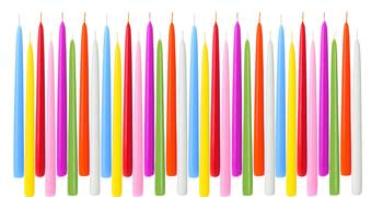 Atorakushon Smokeless Scented Multi Colour Taper Stick Candles for Decorations Home Decor Festival Pack of 32 1