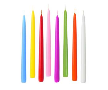 Atorakushon Smokeless Scented Multi Colour Taper Stick Candles for Decorations Home Decor Festival Pack of 32 3