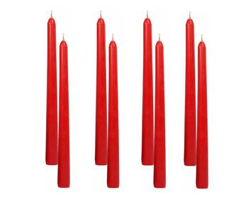 Atorakushon Smokeless Scented Red Colour Taper Stick Candles for Decorations Home Decor Festival Pack of 8 1