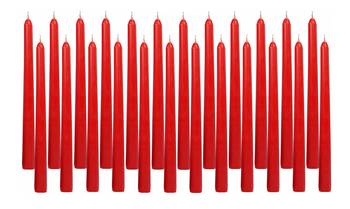 Atorakushon Smokeless Scented Red Colour Taper Stick Candles for Decorations Home Decor Festival Pack of24 1