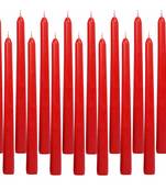 Atorakushon Smokeless Scented Red Colour Taper Stick Candles for Decorations Home Decor Festival Pack of24