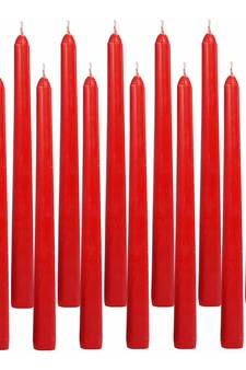 Atorakushon Smokeless Scented Red Colour Taper Stick Candles for Decorations Home Decor Festival Pack of 32