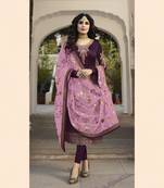 Fasdhion Kreza Women's Embroidered Salwar Suit With Dupatta