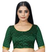 Green Color Art Silk ReadymaDE Saree Blouse